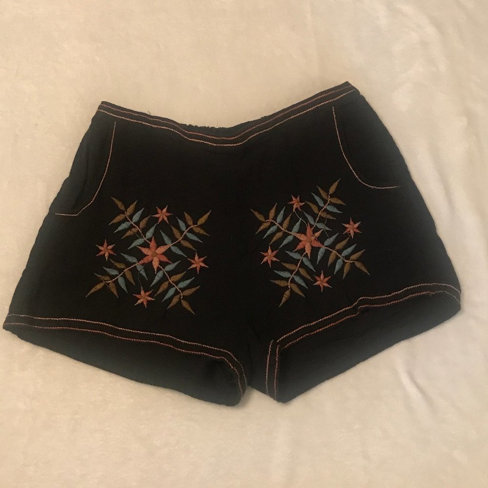 American Eagle Embroidered Shorts - Size Large